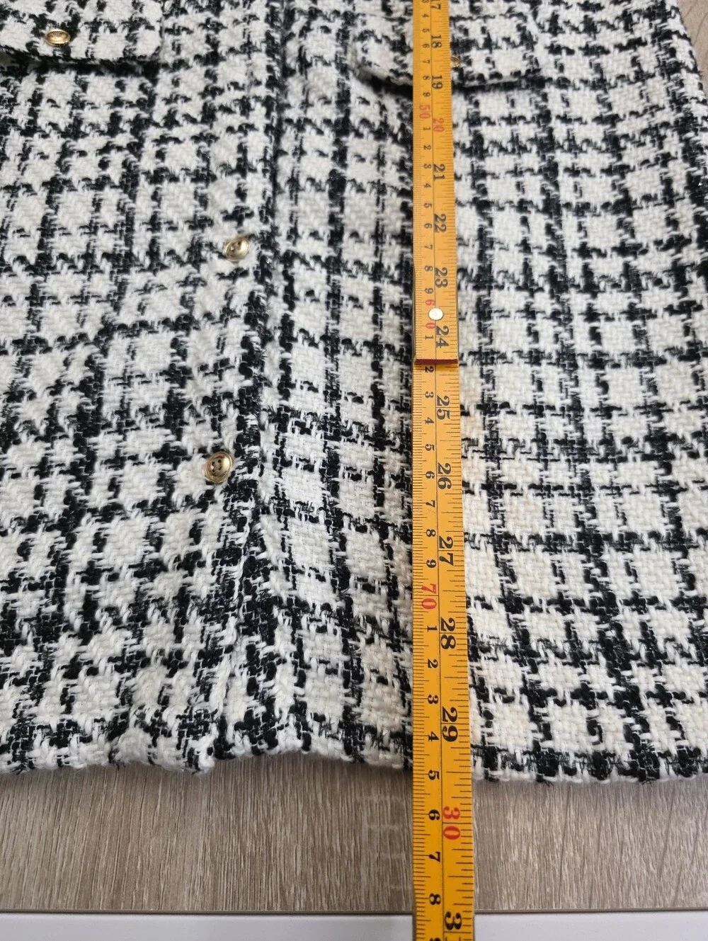 Gymboree Petit Paris Girls Black & Cream Tweed Shift Sleeveless Dress Size 12
